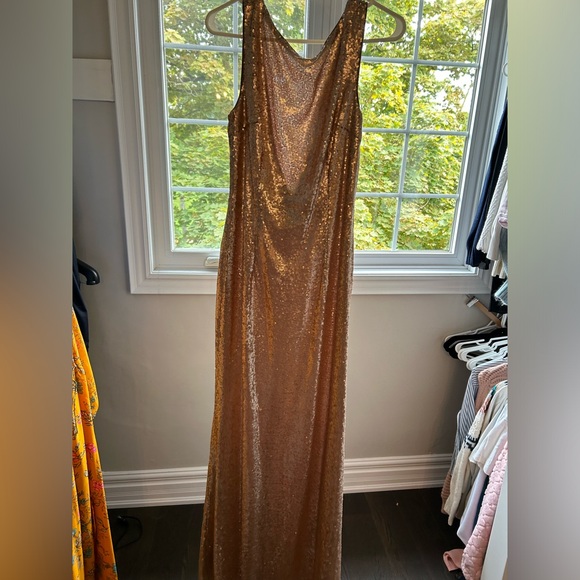 Rose Gold Sequin Dress - Picture 2 of 2